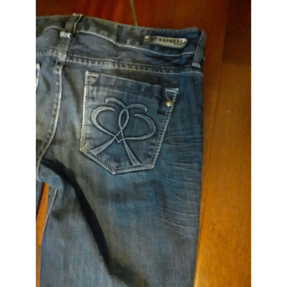EXPRESS Women's Blue jeans size 4R - Picture 3 of 7